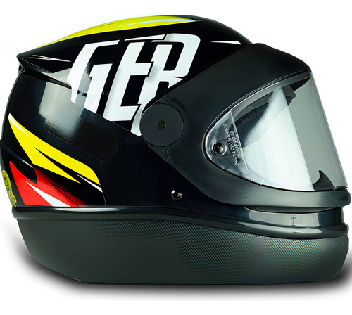 Capacete Para Moto Fw3 Automático Tamanho 56 Alemanha Preto Desenho Solid