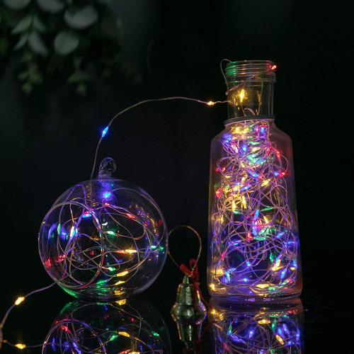 Paquete De 6 Luces Led De Alambre De Cobre Alimentado Por En