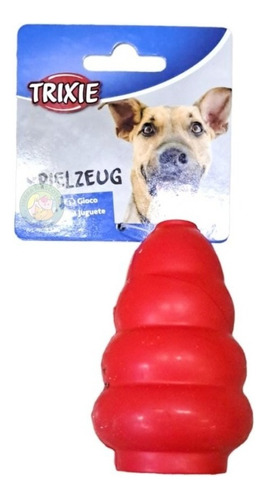 Juguete Perro Jumper Caucho Rellenable Dosificador Alimento Color Rojo