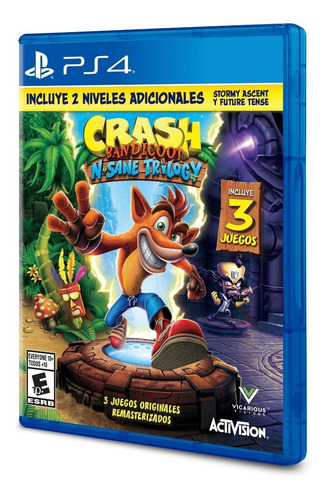 Imagen 2 de 10 de Crash Bandicoot N-sane Trilogy 2.0 Físico Ps4 Original