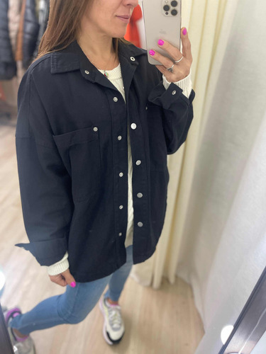 Campera Oversize Camisaco Gabardina Mujer The Big Shop