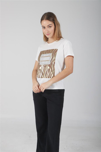 Remera Premium De La Vie Lamour Foil C/lentejuelas Gu5095