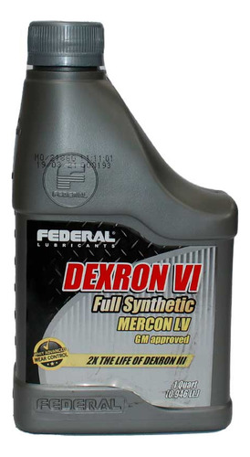 Aceite Federal Atf Full Synthetic Dexron Vi Mercon Lv