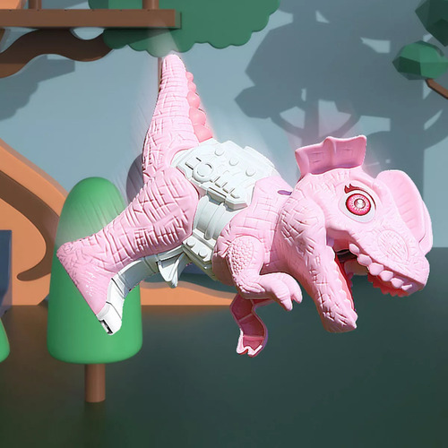 Juguete De Dinosaurio Eléctrico Que Escupe Fuego Para Niños