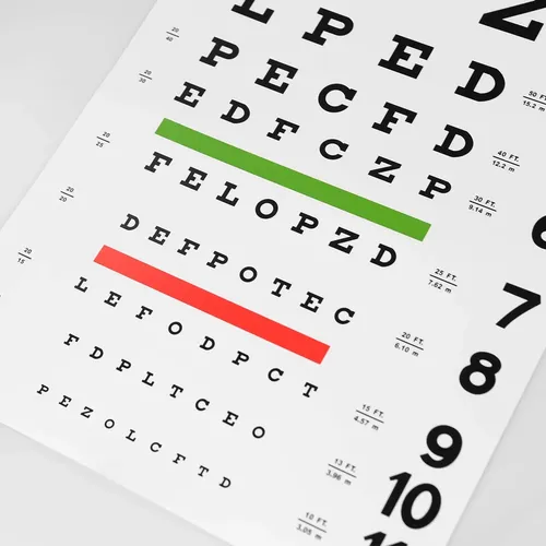 Eye Chart, Snellen Eye Chart Wall Chart, With Hand Pointer | MercadoLibre