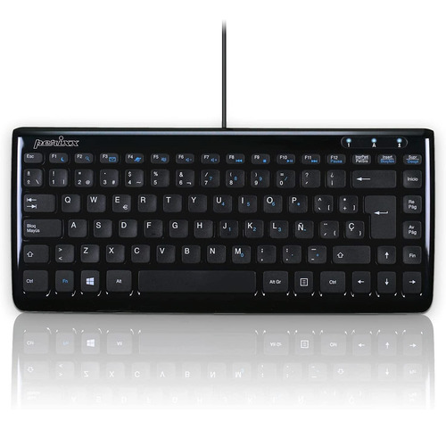 Teclado Con Cable Usb Perixx Periboard-407 Espanol Negro