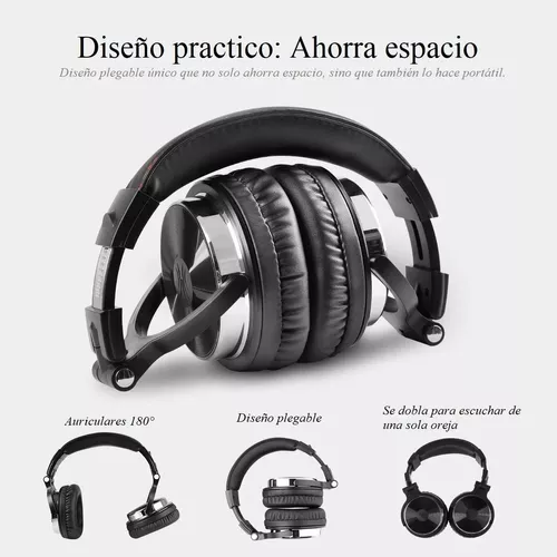 Cascos Inalámbricos Profesional Para DJ Musica De Estudio Auriculares Con  Cable