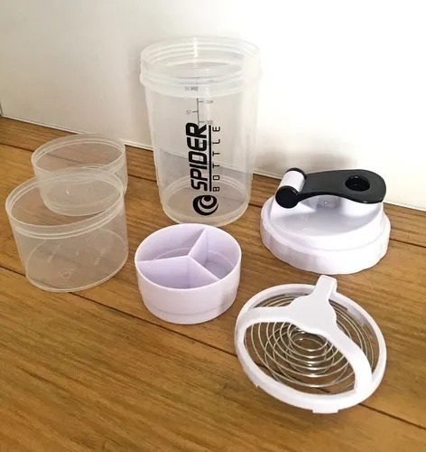 Imagen 6 de 6 de Vaso Para Batidos De Proteina - Compartimiento Pastillas