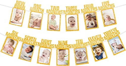 Lingpar Banner De Fotos De Primer Cumpleaños Para Bebé