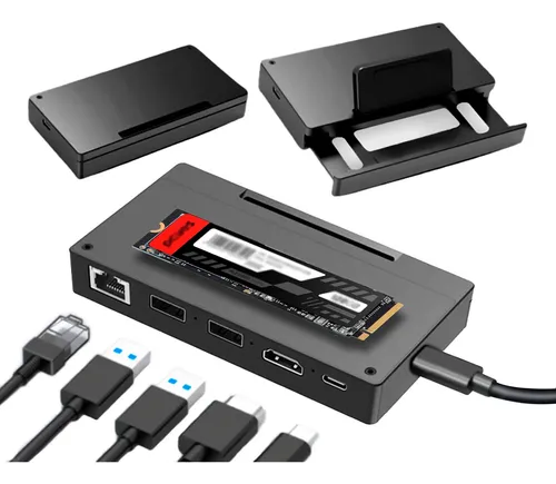 Hub Dockstation Dorn Pro 7 Em 1 - Hdmi 4k Nvme Usb-c