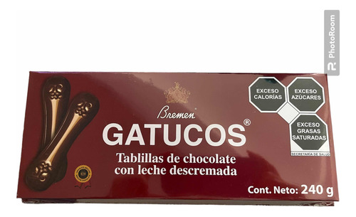 Lenguas De Gato Tablillas De Chocolate 240g