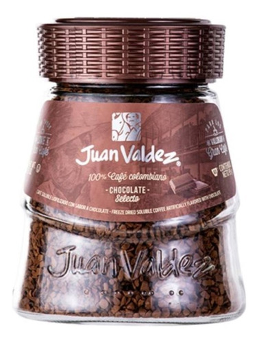Café instantáneo liofilizado Juan Valdez Liofilizado Avellana Chocolate frasco 95 g