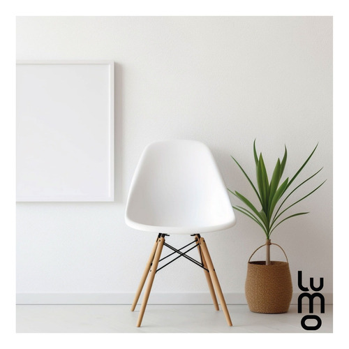 Set X 2 Sillas Tipo Eames Comedor Reforzadas Estructura