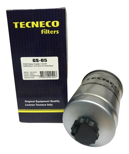 Kit De Filtros Ford Fiesta 1.8 Diesel Endura 1995.- 3filtros