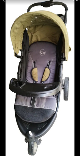 Cochecito Y Huevito Kiddy Bebe Negro Y Verde Negro (Usado)
