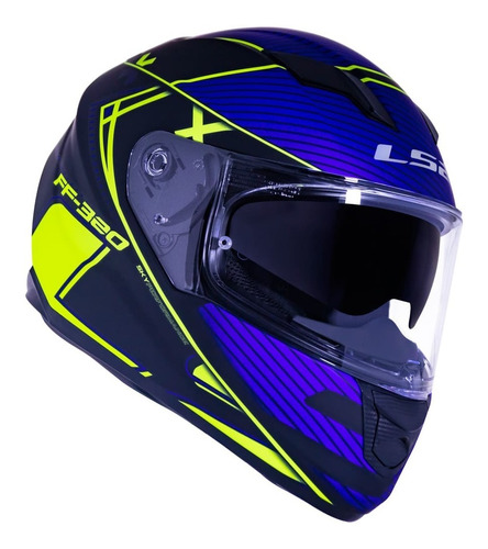 Capacete Ls2 Ff320 Stream Level Fosco Amarelo Fluor