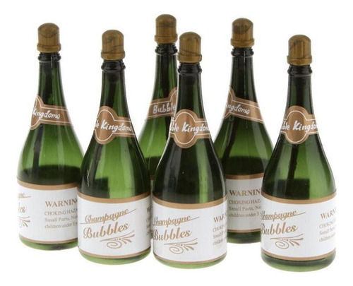 24 Unids Mini Botellas De Burbujas De Champagne Cumpleaños