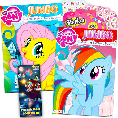 M L P My Little Pony - Paquete De Libros Para Colorear Con C