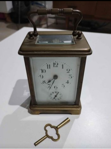 Reloj De Mesa Antiguo De Bronce. Frances