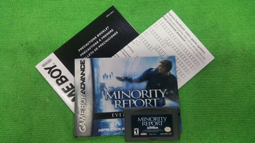 Minority Report Everybody Runs Gba Fisico Completo (Usado)