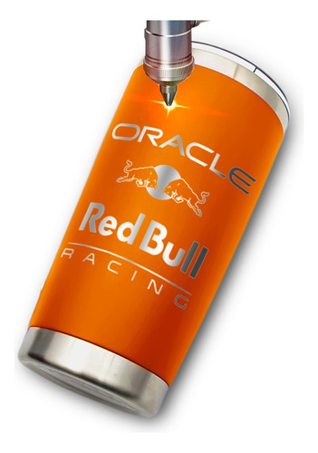 Termo Yite Naranja 500 Ml Logo Escuderia Red Bull Formula 1