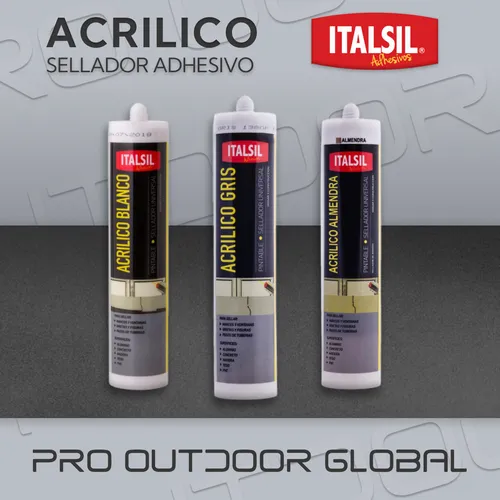 Sellador Acrílico Pintable Gris Italsil