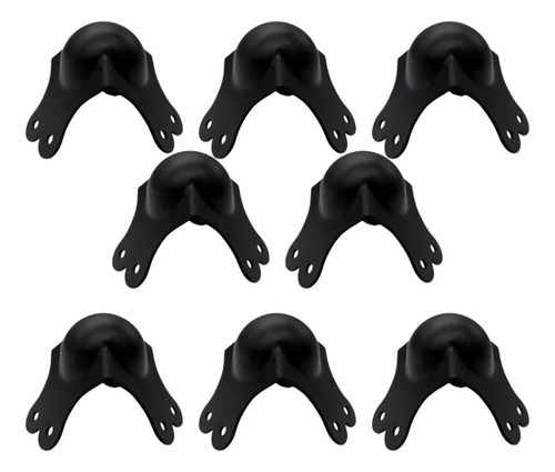 Esquinero Bola Grande Color Negro Fly Case Qyx-042 Set 8pzs Negro