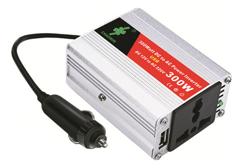 Inversor Portátil 300w Dc12v.ac220v Usb Auto