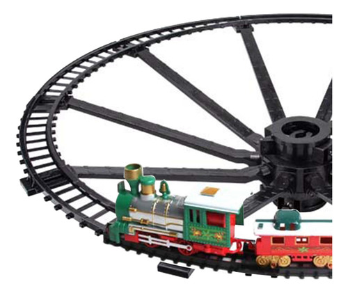 Juego De Tren De Navidad Mini Juguete Ferroviario Adorno