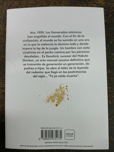 Imagen 2 de 4 de El Puño De La Estrella Del Norte 1 * Tetsuo Hara Y Buronson