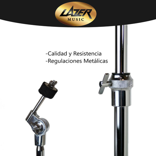 Soporte Para Batería Lazer Dcs-416a 3 Patas Metal 125 Cm