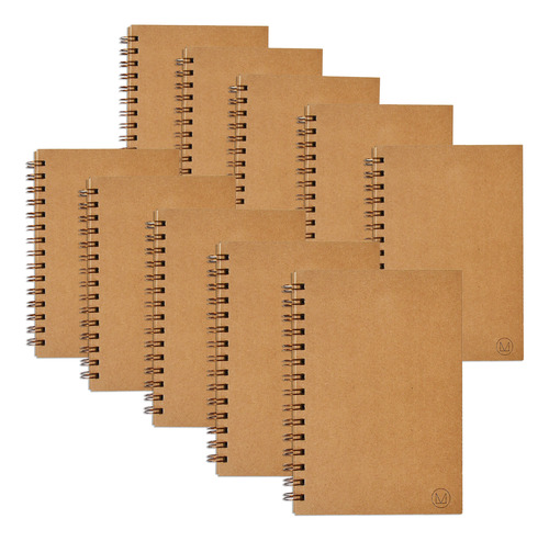 Cuaderno Eco A5 21x15 80 Hojas Lisas Pack X10 Tapa Flexible