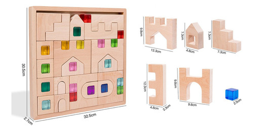 Juego De Bloques De Cubos Para Niños, Bloques De