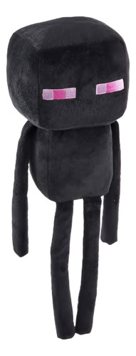 Peluche Enderman Basico Minecraft Steve Herobrine Mattel Color Negro