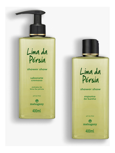 Kit Shower Show Lima Da Pérsia Sabonete Líquido E Espuma Par