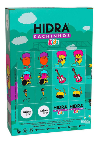 Shampoo 2 Em 1 Kids Hidra Cachinhos 300ml Salon Line