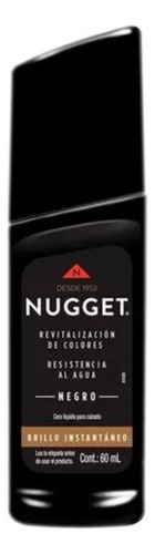 Cera Líquida Para Zapatos Nugget Negro 60ml