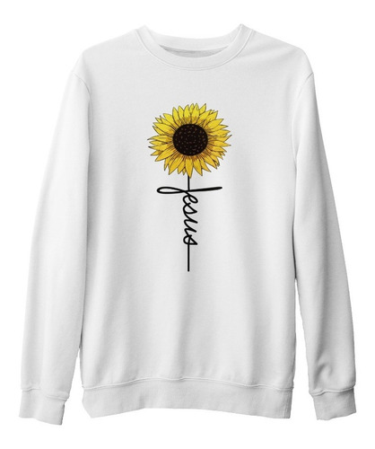 Sudadera Suéter Jesús Girasol Cristiano / Cristiana Unisex