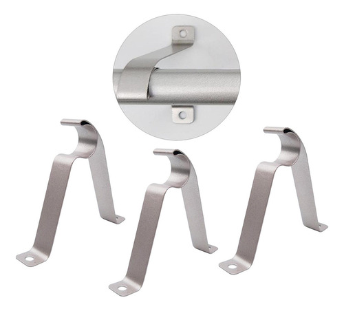 6 Elegantes Soportes Para Barras De Cortina Para 6 Piezas