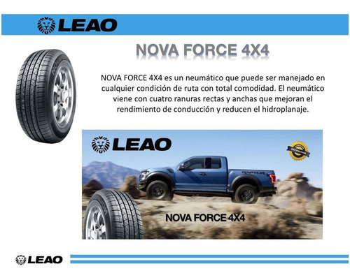 Cubierta 225/65/17 Leao Nova Force 4x4