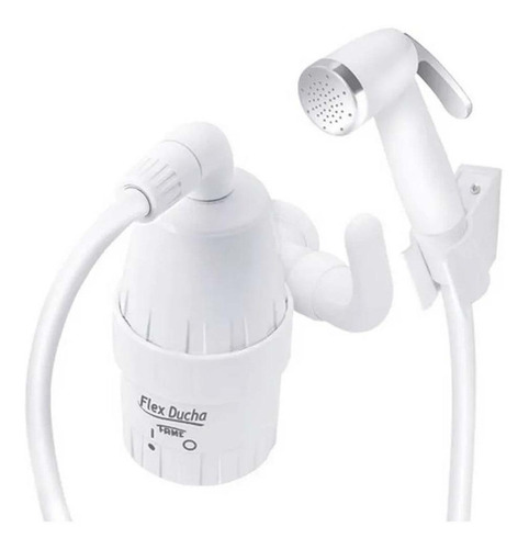 Imagem 1 de 2 de Chuveiro elétrico de parede Fame Flex branco 4000W 127V