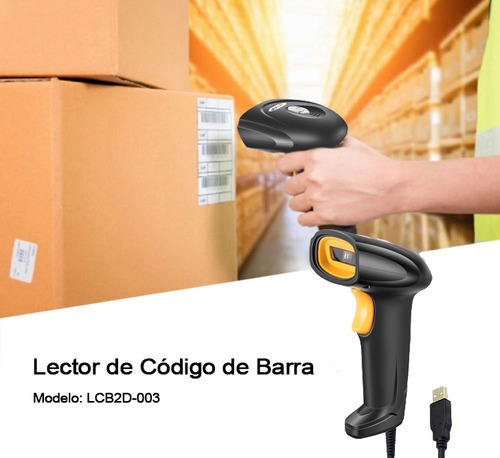 Lector De Código De Barras Con Soporte Sker 2d Modelo Lcb2d-003 Usb Imager Area