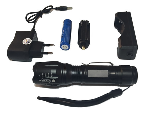 Lanterna Tática Led Cree 400 Lumens Recarregável Militar