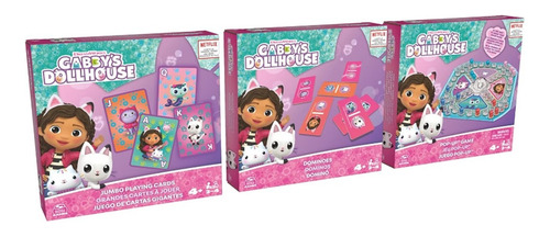 Gabbys Dollhouse Pack 3 Juegos De Mesa Spin Master