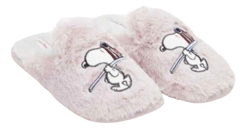 Pantuflas Casa Snoopy Efecto Pelo