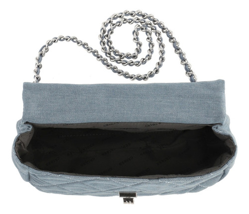 Bolso Mujer Crossbody Color Mezclilla 855-32 Azul Acero Lisa Azul Acero
