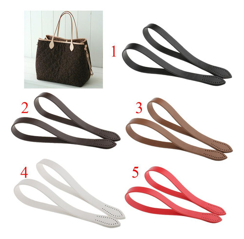 3 Asas Cortas De Bolsa De Cuero Negro-a 60cm Negro-a Negro-a