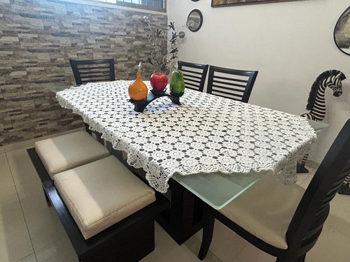 Juego De Comedor Con Mesa De Vidrio