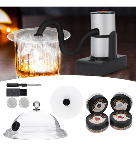 Kit De Defumador De Cozinha Portátil Infusor De Fumaça Com