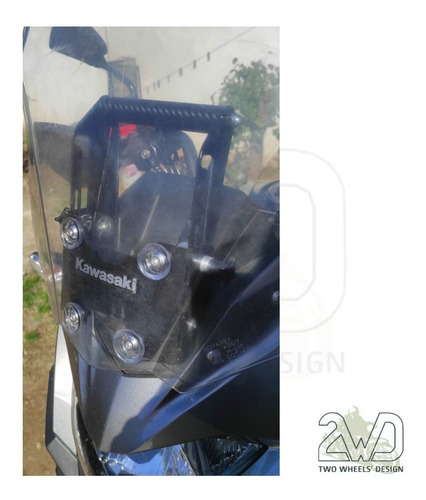 Imagen 5 de 10 de Kawasaki Versys 300x, Soporte Móvil Parabrisas C/ Barral
